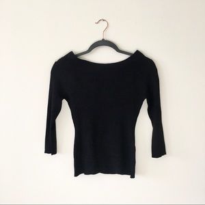LAST DAY TO PURCHASE! Black 3/4 Sleeve Top